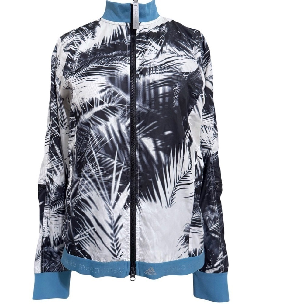 adidas by Stella McCartney Run Palm Print Jacket AX6993 Size Small EUC